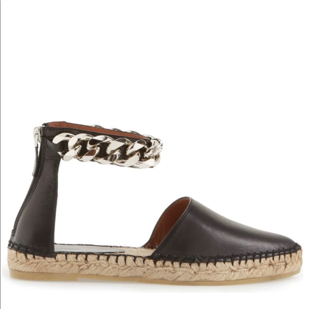 GIVENCHY Chain Detail d'Orsay Espadrille Flat